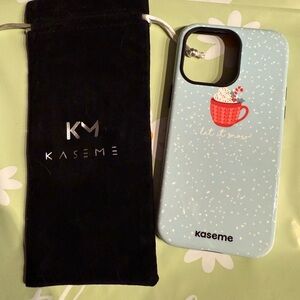 Blue Let It Snow Phone Case Apple 14ProMax